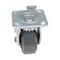 Vestil Rubber Swivel With Total Brake Caster 4 In. Diameter x 2 In. Width 551 lb Dark Gray/Gold CST-KSM-4X2MR-SWTB - alternate 5